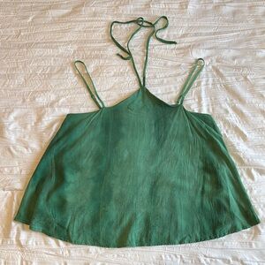 Green Sleeveless Women's Top
